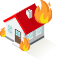 icon home fire